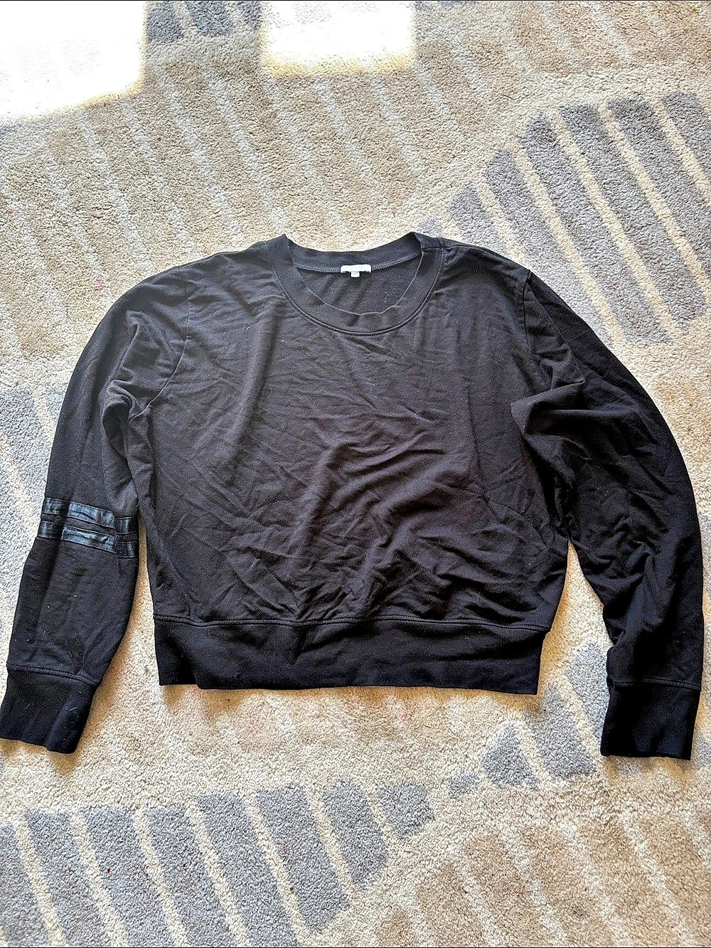 pj harlow S Black Long Sleeve Sweatshirt